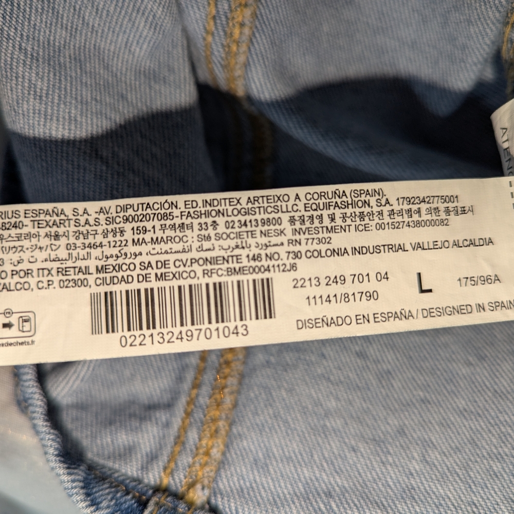 Zara Blue Denim Button-Front Women's Vest A-1025 - Picture 7 of 10